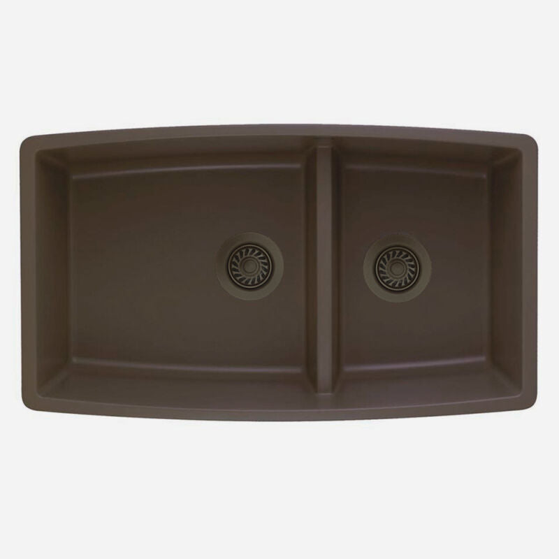 33 X 19" Double Bowl 60/40 Low Divide Undermount