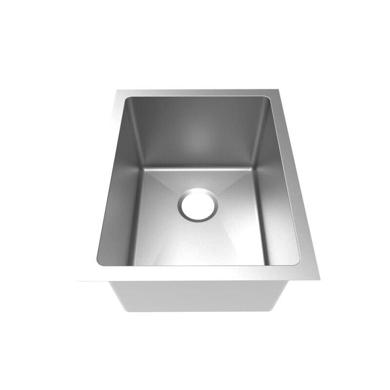 15" x 18-1/2" Near Zero Radius Single Bowl Undermount