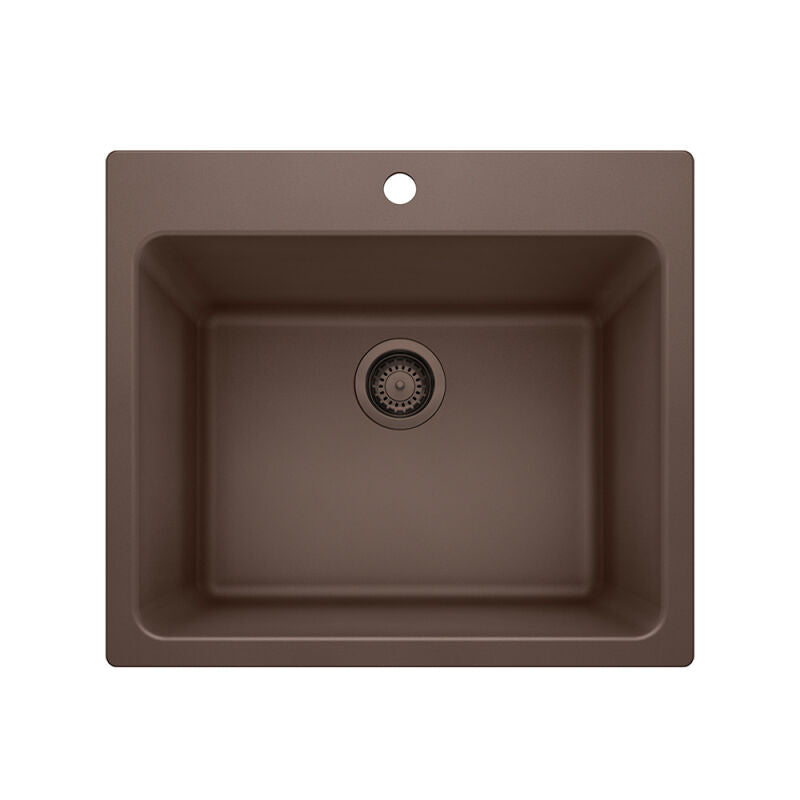 25 X 22" Single Bowl Dual Mount Laundry Sink