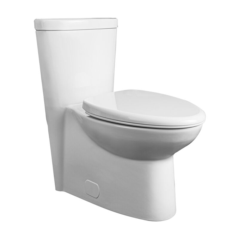 Ellonia White One Piece Top Flush Toilet w/Smooth Close Seat