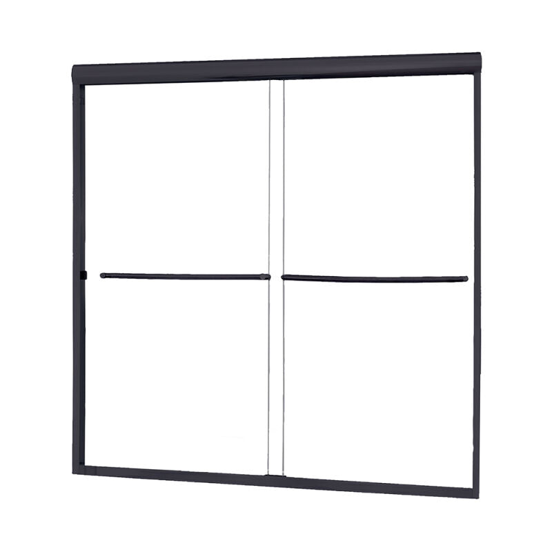 Minimalist 56" to 60"W x 60"H Frameless Sliding Tub Door 1/4" Clear Glass - 0