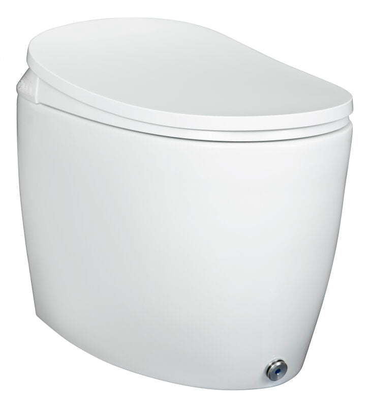 Ellonia White Auto Flush Elongated Intelligent Toilet w/Slow Close Heated Seat