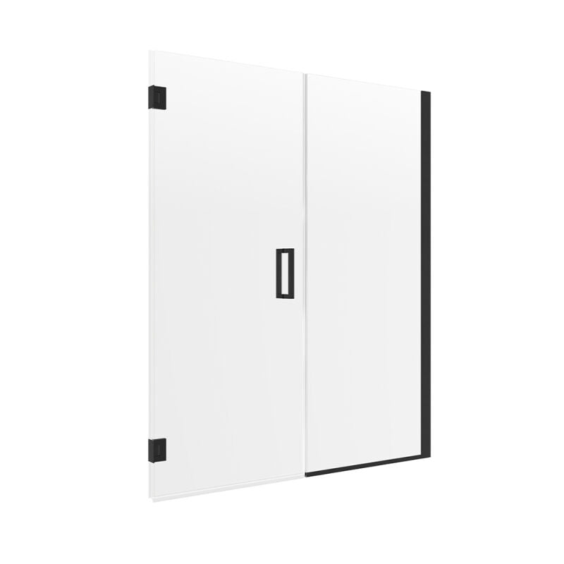 Modern 46-1/2" to 48" x 74 Frameless Hinge Shower Door & Inline Panel - 0