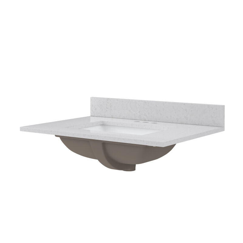 31" x 22" Quartz Vanity Top