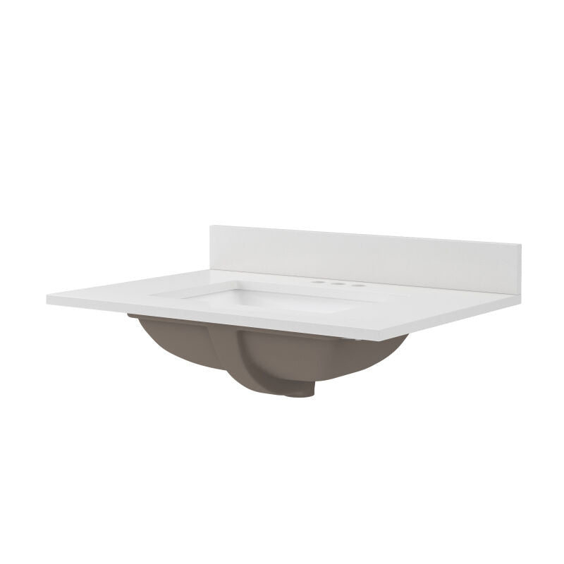 31" x 22" Quartz Vanity Top