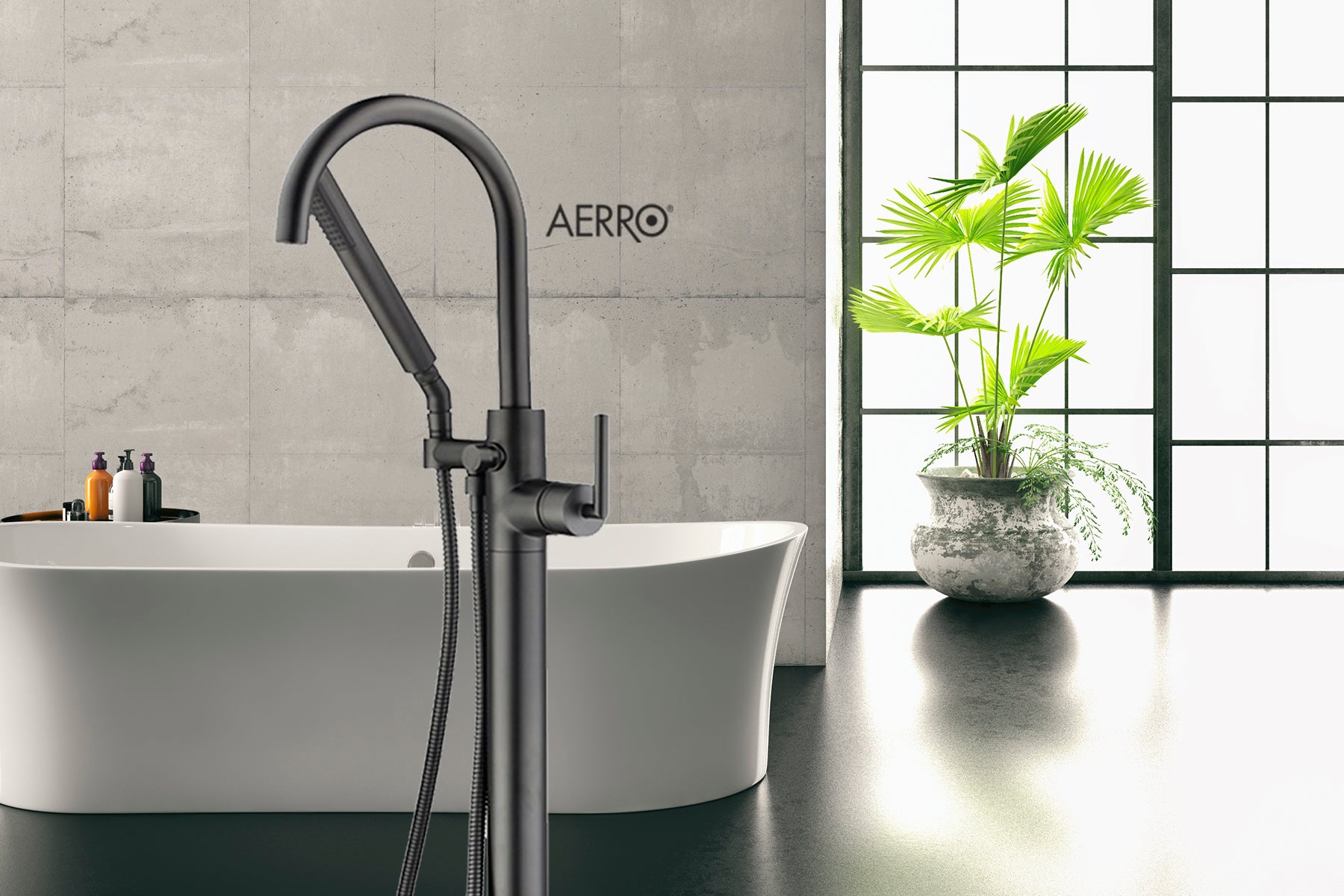 Aerro Free Standing Tub Filler Trim Only